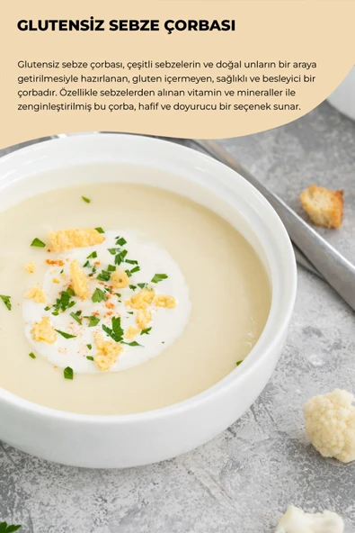 4'LÜ ÇORBA SETİ GLUTENSİZ KLASİK TARHANA ÇORBASI 70GR- GLUTENSİZ MANTAR ÇORBASI 70GR -GLUTENSİZ MERCİMEK ÇORBASI 70GR -  GLUTENSİZ SEBZE ÇORBASI 70GR - 5