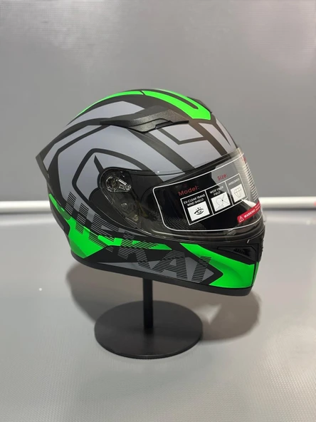 JK316 J1 GREEN Full Face Motosiklet Kaskı