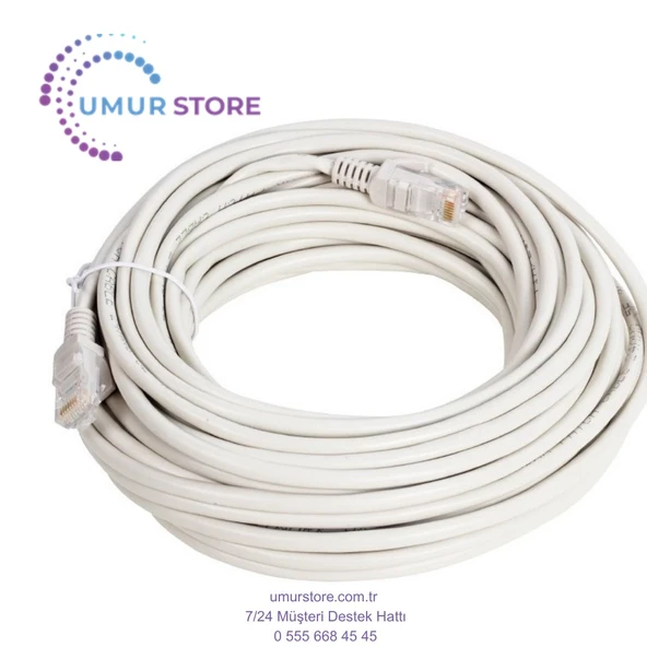 Kablo.cat5 15 Metre Gri Poşetli ürün görseli 1