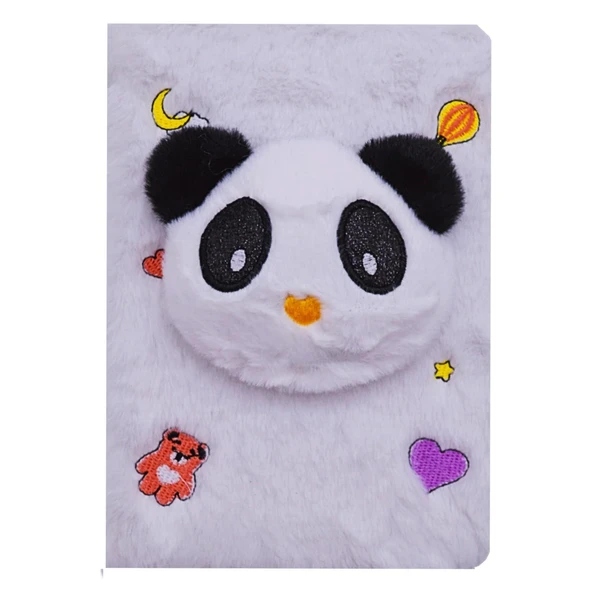 Gen-Of Süper Hayvanlar Peluş Hatıra Ve Not Defteri A5 Çizgili 80 Yaprak (PD106) - Resim 2