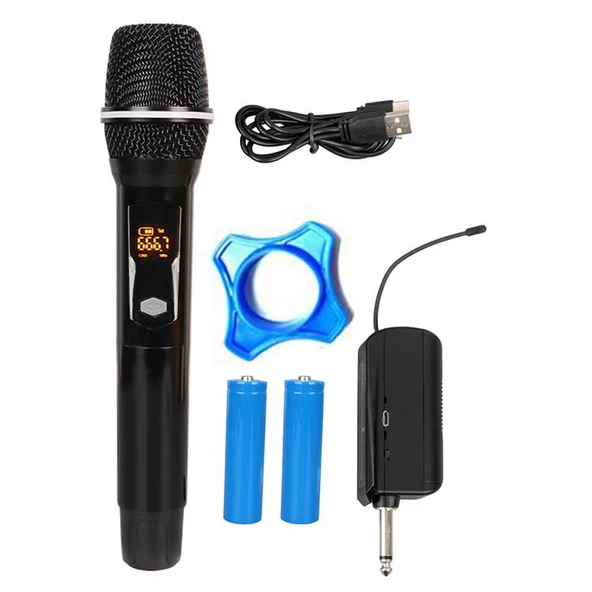 Magicvoice CP-111 Şarjlı  UHF Telsiz Kablosuz El Mikrofon - 2