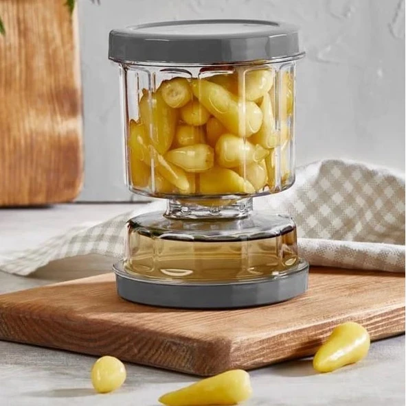 Vip Ahmet VPS-023 Sulu Peynir Zeytin ve Turşu Saklama Kabı 500 ml - 2