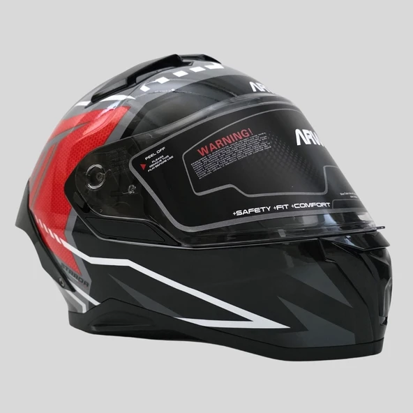 Arwic Pro Model Kapalı (Full Face) Motosiklet Kaskı – AR939 - 4