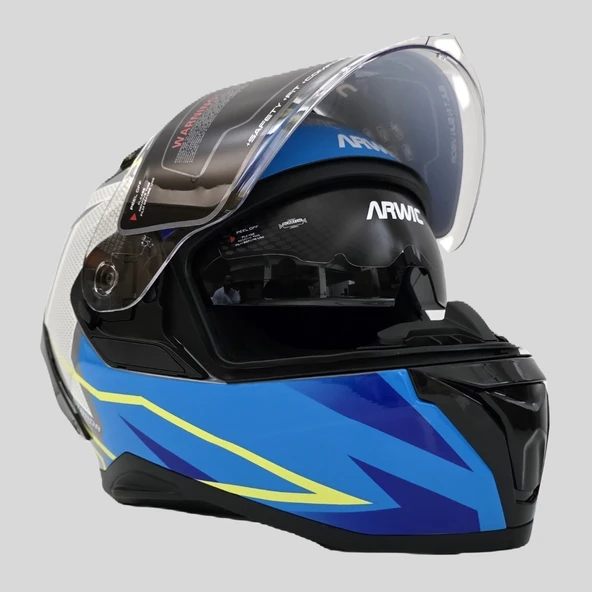 Arwic Pro Model Kapalı (Full Face) Motosiklet Kaskı – AR939 - 8