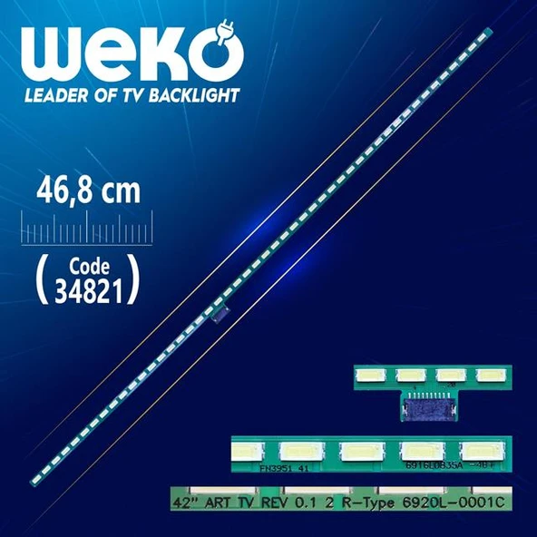 42 Art Tv Rev 0.1 2 R-Type 6920L-0001C - 46.8 Cm 48 Ledli - (Wk-698) ürün görseli