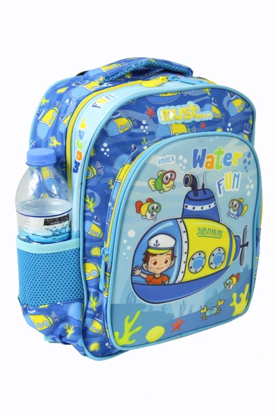 MUST 585024 Sea Submarine Anaokulu Sırt Çantası-Mavi - Resim 3