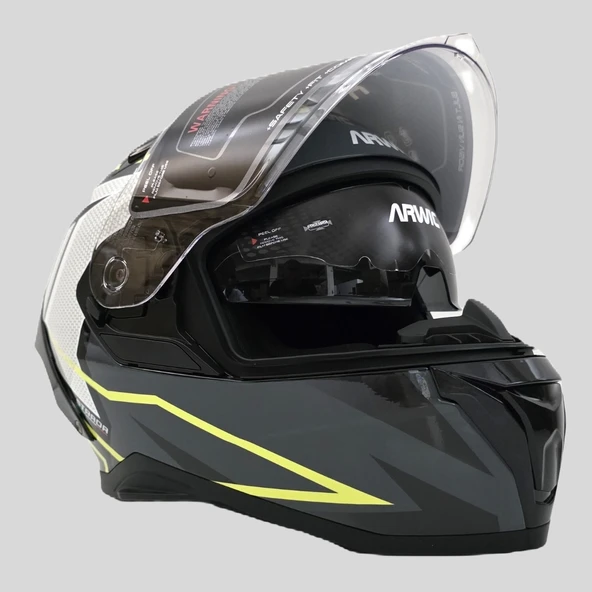 Arwic Pro Model Kapalı (Full Face) Motosiklet Kaskı – AR939 - 2