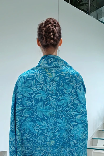 Omuz Şal Ipek Işlemeli Paşmina Şal Kaşmir - 2