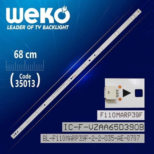 IC-F-VZAA65D390C - F110MARP39F - C TYPE - (68 CM) 8 LEDLİ (WK-801) Tv Led Bar ürün görseli 1