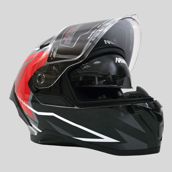 Arwic Pro Model Kapalı (Full Face) Motosiklet Kaskı – AR939 - 5