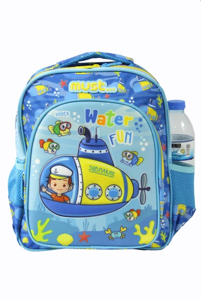 MUST 585024 Sea Submarine Anaokulu Sırt Çantası-Mavi - Resim 2