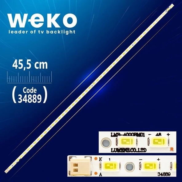 LMB-4000BM01 - 45.5 Cm 48 Ledli - WK-734 Tv Led Bar ( Tvnizin içindeki led barla aynısı olduğunu görmeden almayınız. Led bar ürünlerinde paket açıldığında iade kabul edilmemektedir. ) ürün görseli