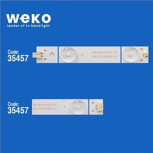 Wkset-5855 35457X4 Ms-0818 V4 A4 180 Dt0-391900-1H 4 Adet Led Bar (Bölünmüş 8 Adet) - Resim 2