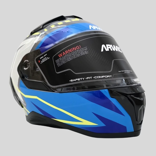 Arwic Pro Model Kapalı (Full Face) Motosiklet Kaskı – AR939 - 7
