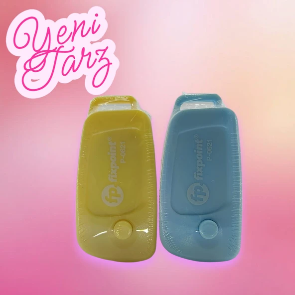 Fixpoint 0621 Sarı - Mavi Açılır Anahtarlık Yumuşak Silgi (2 Adet) - 4