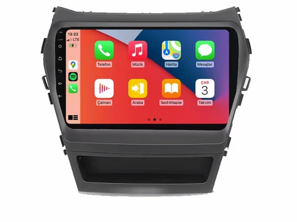 Navismart Multimedya - 8 Çekirdek İşlemci, 8GB RAM, 128GB HAFIZA Hyundai Santafe (2013-2016) ile uyumlu ürün görseli