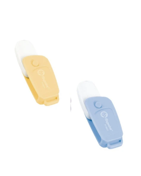 Fixpoint 0621 Sarı - Mavi Açılır Anahtarlık Yumuşak Silgi (2 Adet)