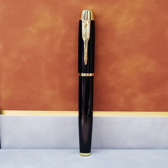 Periboia Metal Siyah Roller Tükenmez Kalem