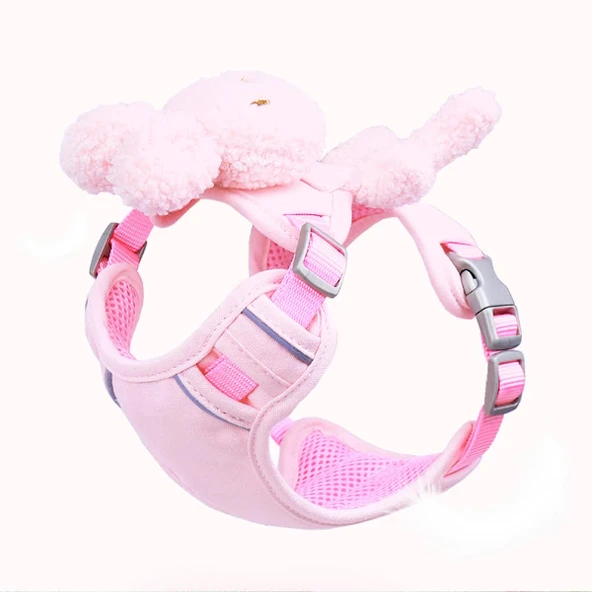 Periboia Evcil Hayvan Peluş Ayıcıklı Göğüs Gezdirme Tasması Set - 3