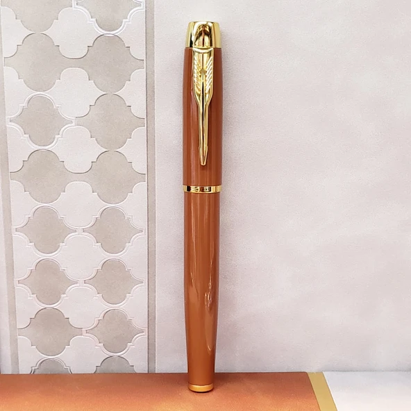 Periboia Taba Rengi Metal Tükenmez Kalem