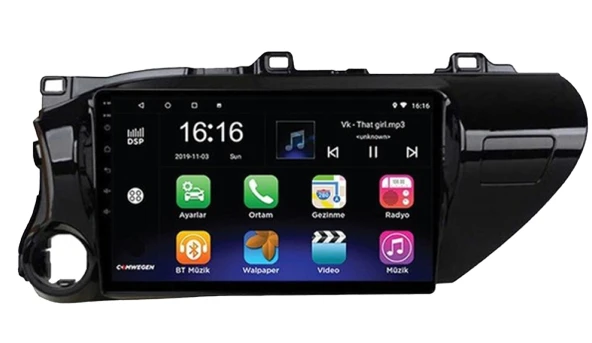 Navismart Multimedya - 8 Çekirdek İşlemci, 8GB RAM, 128GB HAFIZA Toyota Hilux (2015-2020) ile uyumlu ürün görseli