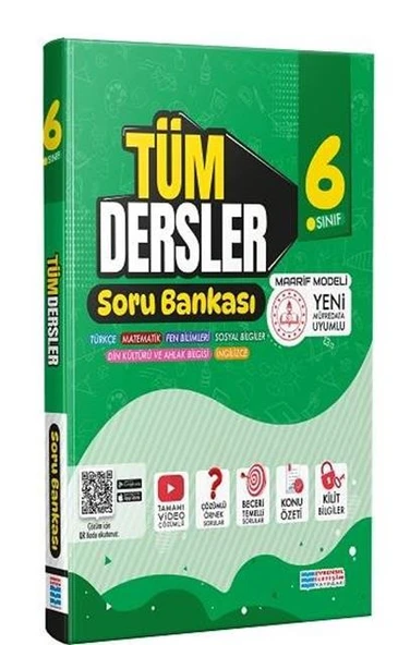 6. Sınıf Tüm Dersler Soru Bankası Evrensel İletişim Yayınları ürün görseli