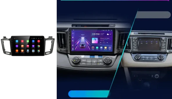 Navismart Multimedya - 8 Çekirdek İşlemci, 8GB RAM, 128GB HAFIZA Toyota RAV4 (2013+) ile uyumlu ürün görseli