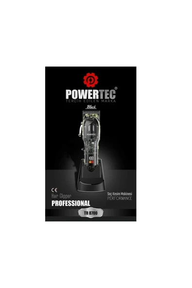 POWERTEC TR-8700 Tıraş Makinesi Siyah ürün görseli