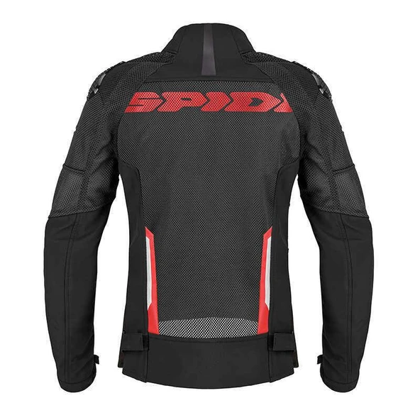 SPIDI RACE WARRIOR 2 NET LADY YAZLIK CEKET SİYAH KIRMIZI - Resim 2