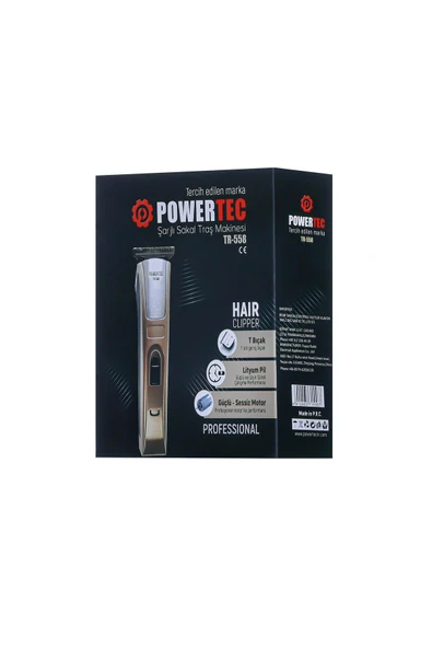 POWERTEC TR-558 Profesyonel Şarjlı Saç Sakal Ense Vücut Tıraş Makinesi - 5