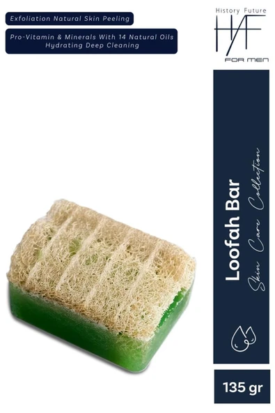 History And Future Erkeklere Özel Derin Temizlik & Yenileyici Doğal Peeling Etkili Lifli Loofah Bar Sabunu 135 G - 2