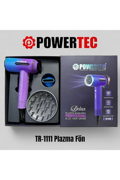 POWERTEC Tr-1111 Delux Plazma Digital Fön Makinası - Resim 2
