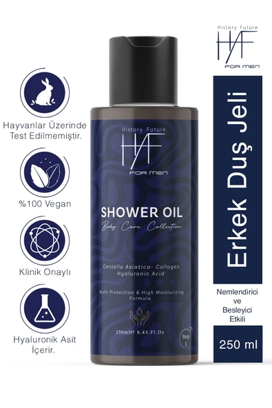 History And Future Erkeklere Özel Derin Temizlik Ferahlatıcı Bakım Nemlendirici Etkili Besleyici Duş Jeli 250 ml