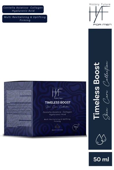 History And Future Erkeklere Özel Timeless Boost Yaşlanma Karşıtı Yüz Kremi Genç Canlı Ve Sağlıklı Cilt 50ml - 4
