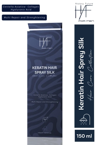 History And Future Erkek Keratin Saç Bakım Spreyi Güçlü Parlak Ve Hacimli Saçlar Için Elektriklenme Karşıtı Sprey 150ml - 5