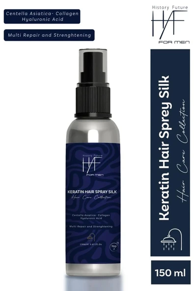 History And Future Erkek 3'lü Saç Sakal Bakım Seti:dökülme Karşıtı Şampuan Keratin Saç Spreyi Saç Sakal Serumu - 4