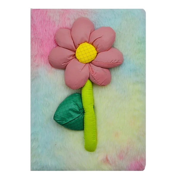 Gen-Of Papatya Peluş Hatıra Ve Not Defteri A5 Çizgili 80 Yaprak (PD109) - Resim 3