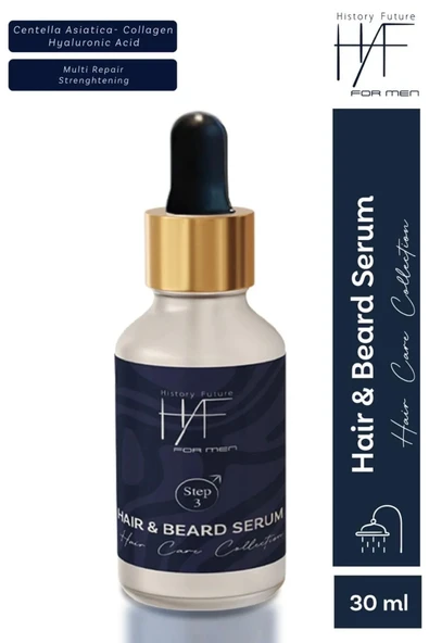 History And Future Erkek 3'lü Saç Sakal Bakım Seti:dökülme Karşıtı Şampuan Keratin Saç Spreyi Saç Sakal Serumu - 5