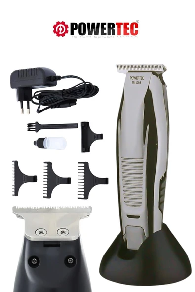 POWERTEC TR-1058 Saç Sakal Ense Vücut Tıraş Makinesi - 1