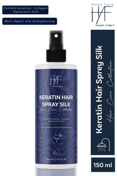 History And Future Erkek Keratin Saç Bakım Spreyi Güçlü Parlak Ve Hacimli Saçlar Için Elektriklenme Karşıtı Sprey 150ml - 2