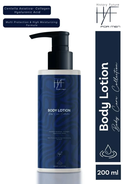 History And Future Nemlendirici Canlandırıcı Onarıcı Sıkılaştırıcı Kuruluk Karşıtı Erkek Vücut Losyonu 200 ml - 2