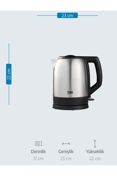 Beko KL 8221 I Kettle - Resim 5