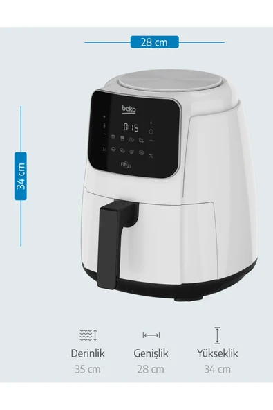Beko FRA 5334 B FitFry® Az Yağlı Az Yağlı Fritöz - Resim 5