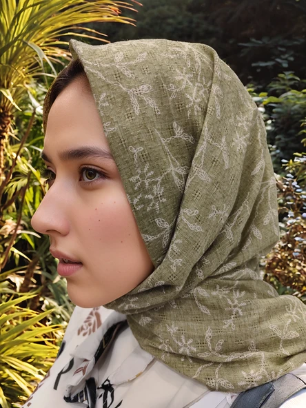 Dijital Baskılı Pamuk Şal