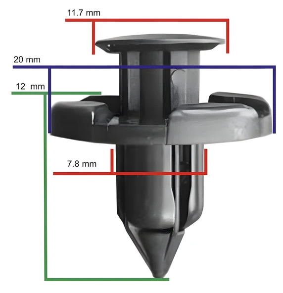NİSSAN YILDIZ BAŞLI KLİPSİ (50 ADET) - 3