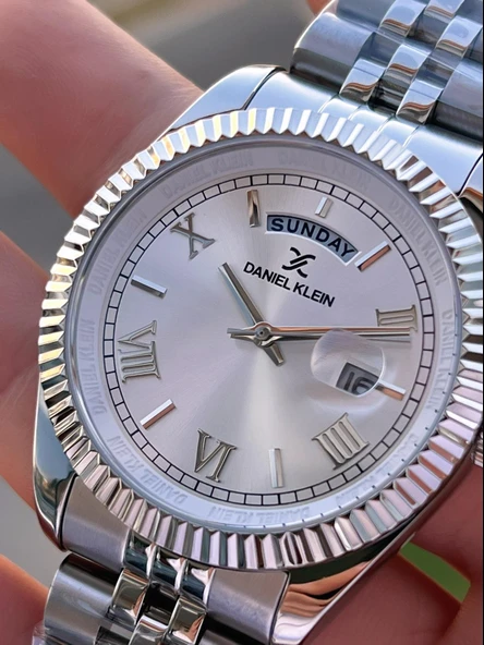 Daniel Klein İtalyan Model Bileklik Hediyeli Çelik Kordon 3 Atm 2 Yıl Garantili Erkek Kol Saati MY01 - Resim 3