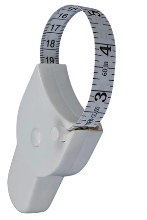 Sporcu Baş Ve Vücut, Kafa Çevresi Ölçüm Aleti Bel Ölçme Metresi Mezura Terzi Ölçüm Aleti Beyaz - Resim 4