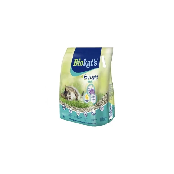 Biokats Eco Light Fresh Spring Blossom Pelet Kedi Kumu 5 Lt - 3