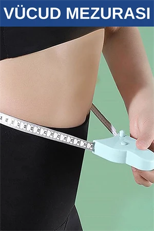 Sporcu Baş Ve Vücut, Kafa Çevresi Ölçüm Aleti Bel Ölçme Metresi Mezura Terzi Ölçüm Aleti Beyaz ürün görseli 1