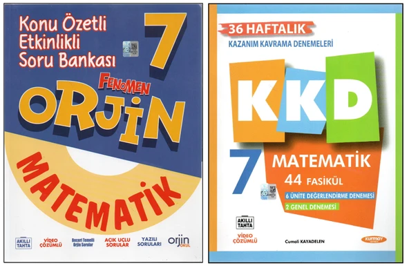 ORJİN 7. SINIF+KURMAY KKD MATEMATİK (2 KİTAP) ürün görseli 1
